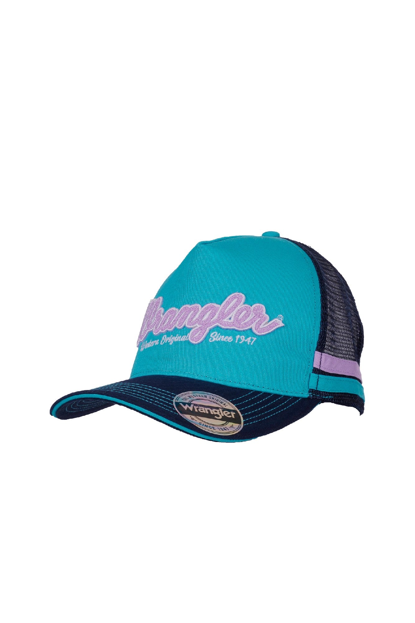 Wrangler Monica High Profile Trucker Cap [Clr:AQUA/NAVY]