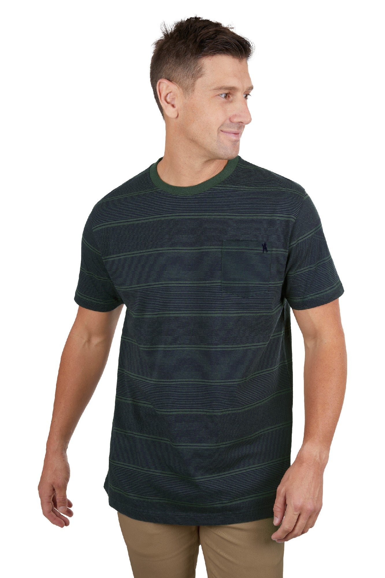 Thomas Cook Men's Simon Tee [Sz:XS Clr:DARK GREEN]