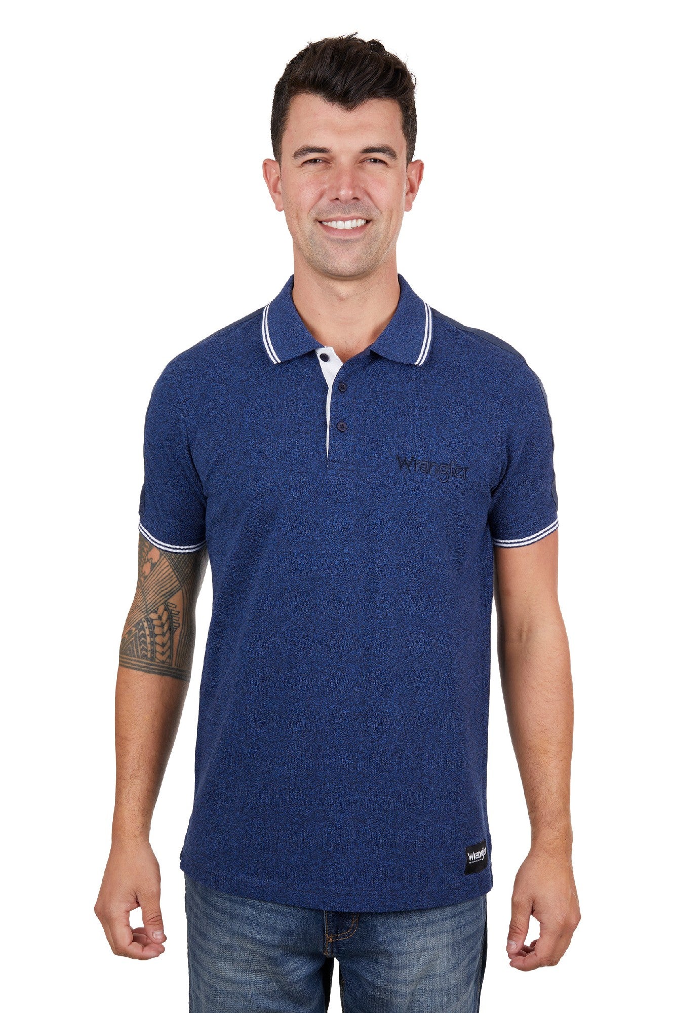 Wrangler Men's Jackson Polo [Sz:XS Clr:NAVY MARLE]