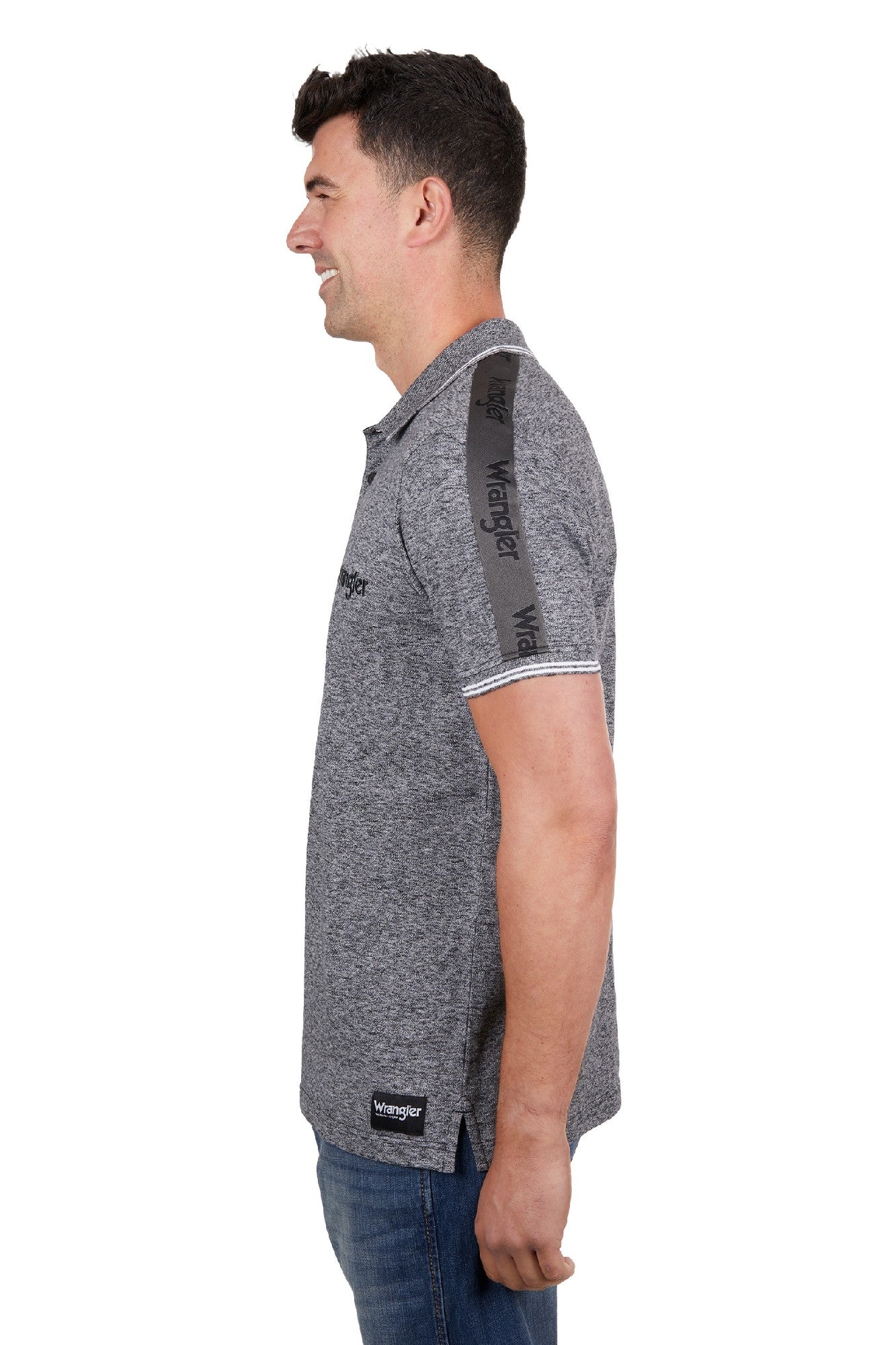 Wrangler Men's Jackson Polo [Sz:XS Clr:CHARCOAL MARLE]