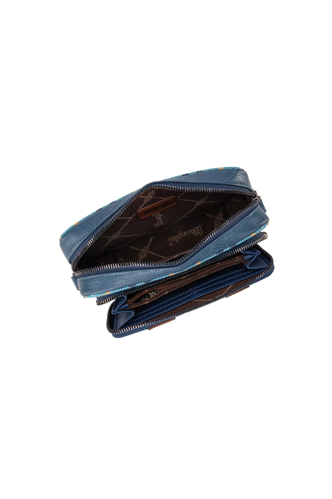 Wrangler Southwestern Crossbody Wallet Bag [Clr:NAVY]