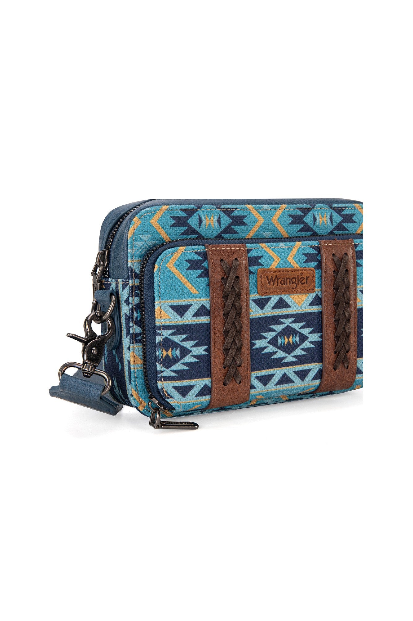 Wrangler Southwestern Crossbody Wallet Bag [Clr:NAVY]