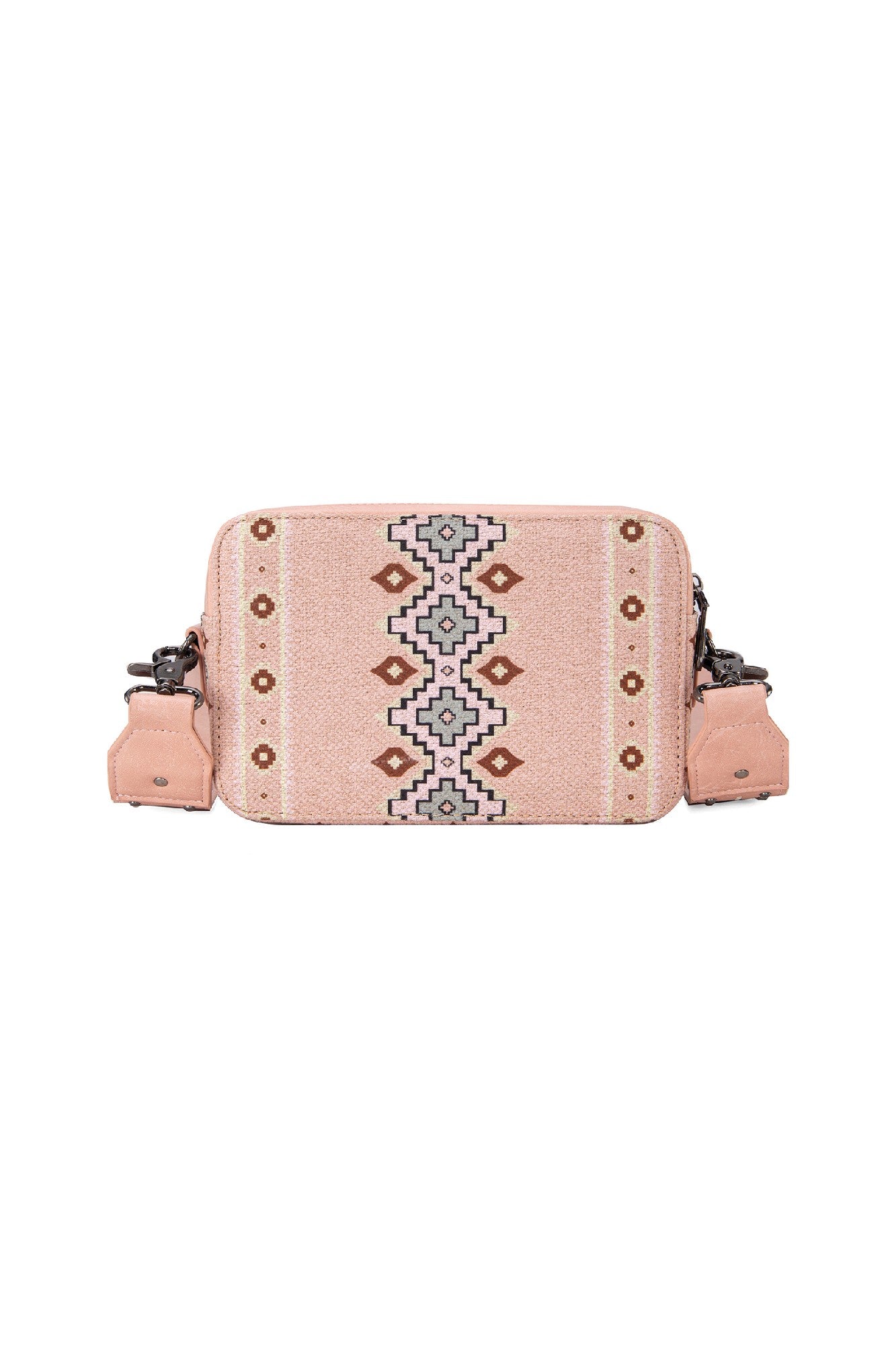 Wrangler Southwestern Crossbody Wallet Bag [Clr:PINK]