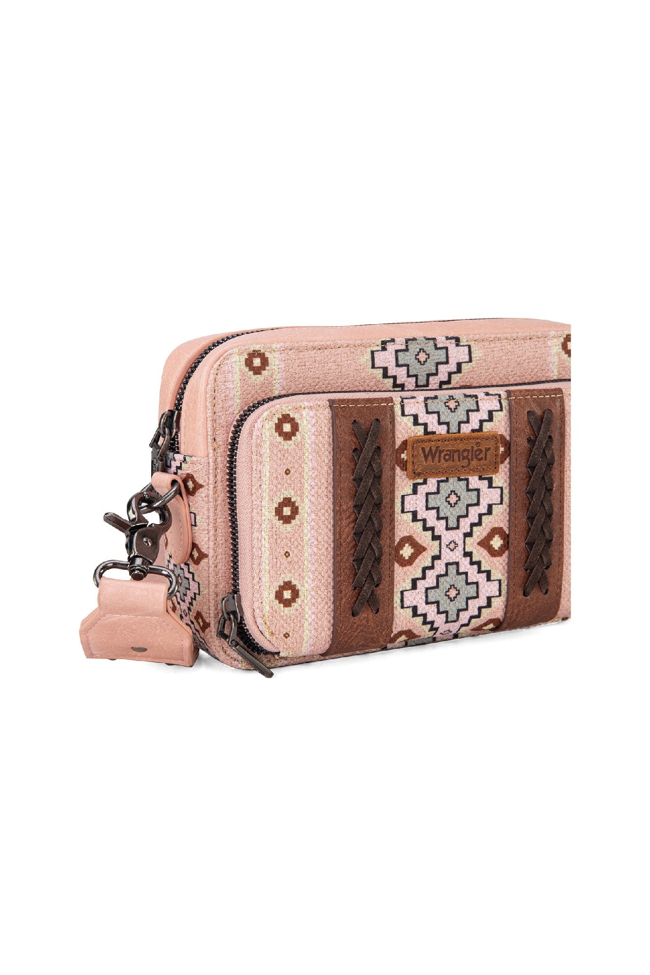 Wrangler Southwestern Crossbody Wallet Bag [Clr:PINK]