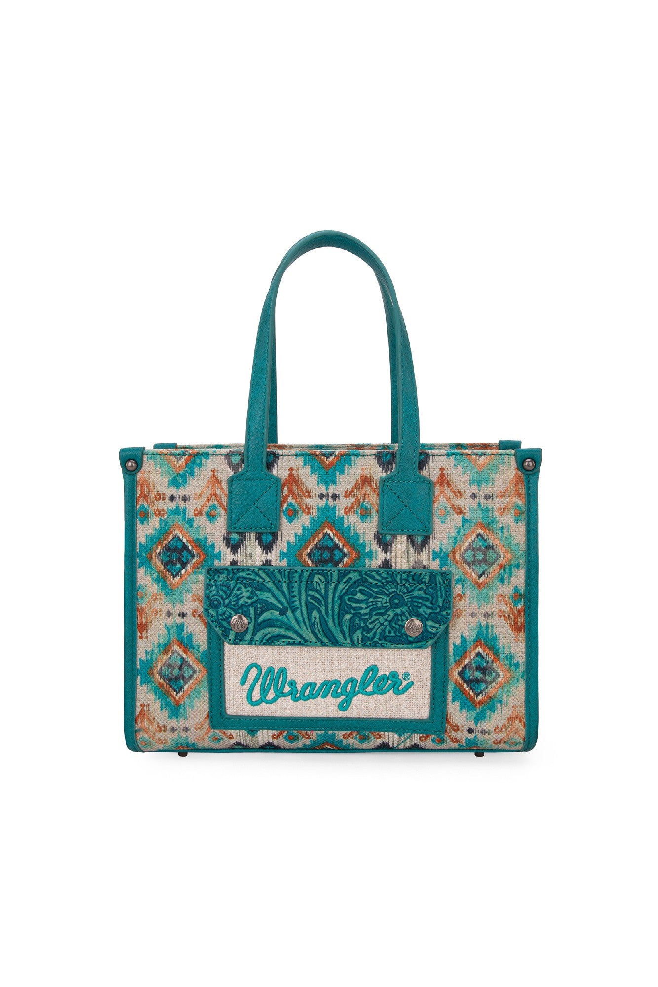 Wrangler Aztec Crossbody Tote Bag [Clr:TURQUOISE]