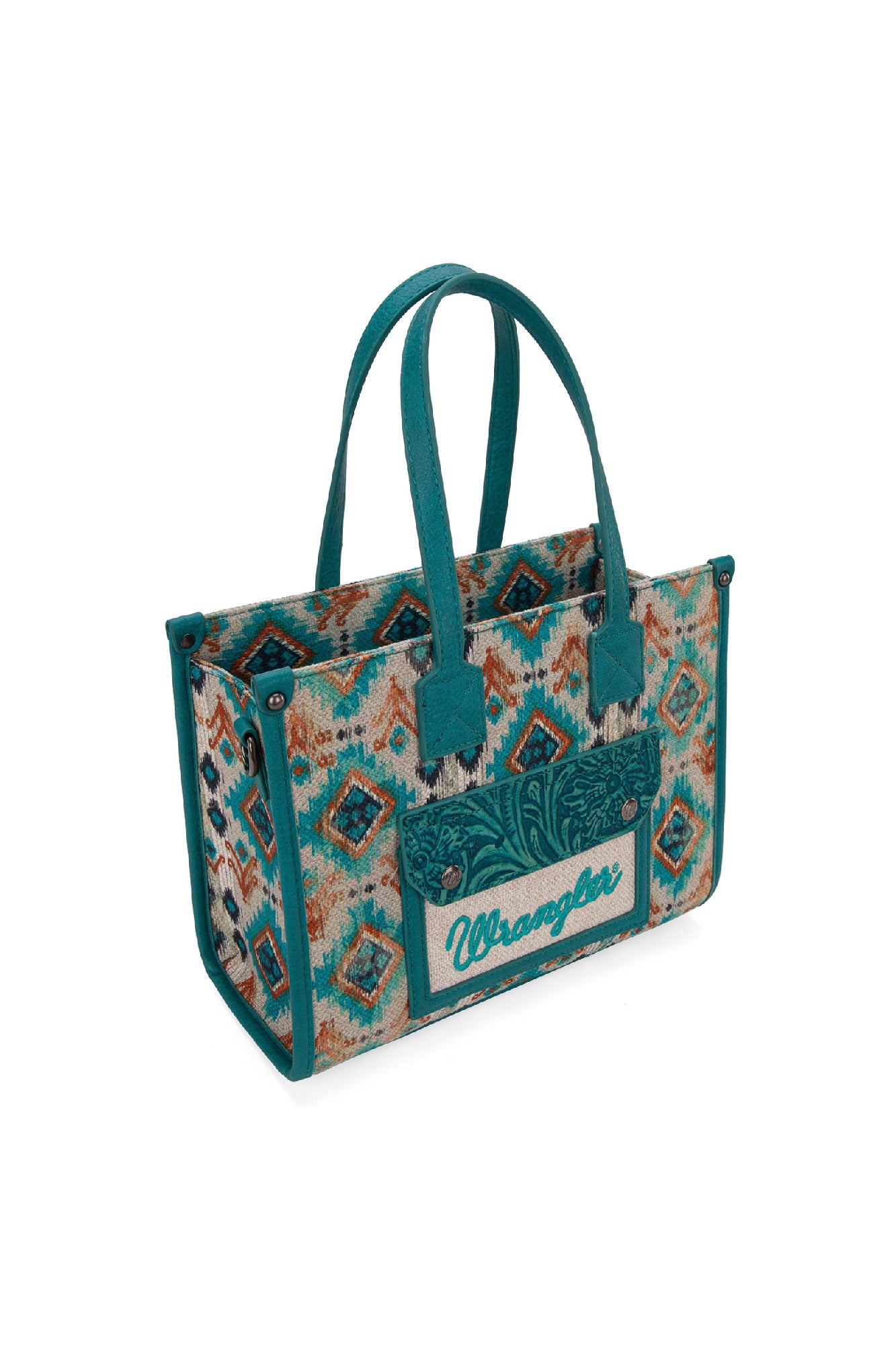 Wrangler Aztec Crossbody Tote Bag [Clr:TURQUOISE]