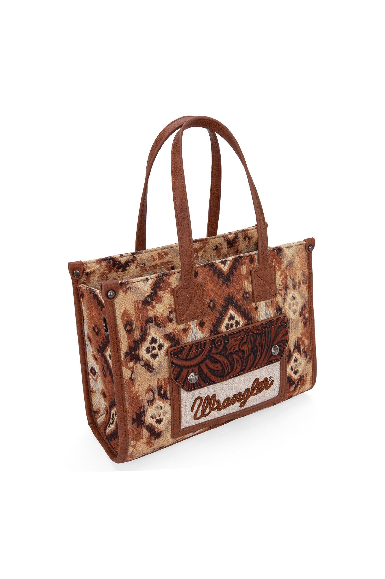 Wrangler Aztec Crossbody Tote Bag [Clr:TAN]