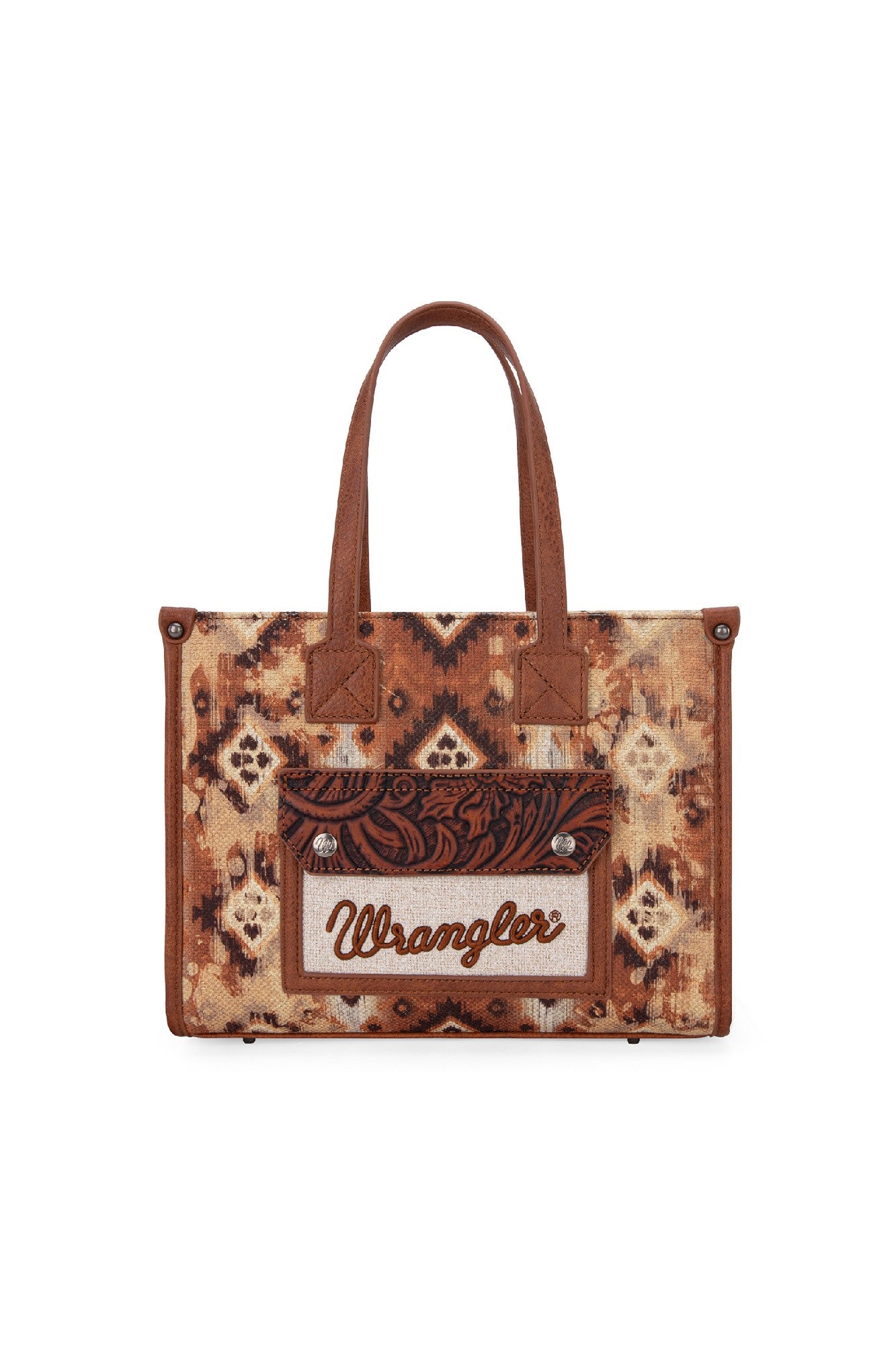 Wrangler Aztec Crossbody Tote Bag [Clr:TAN]