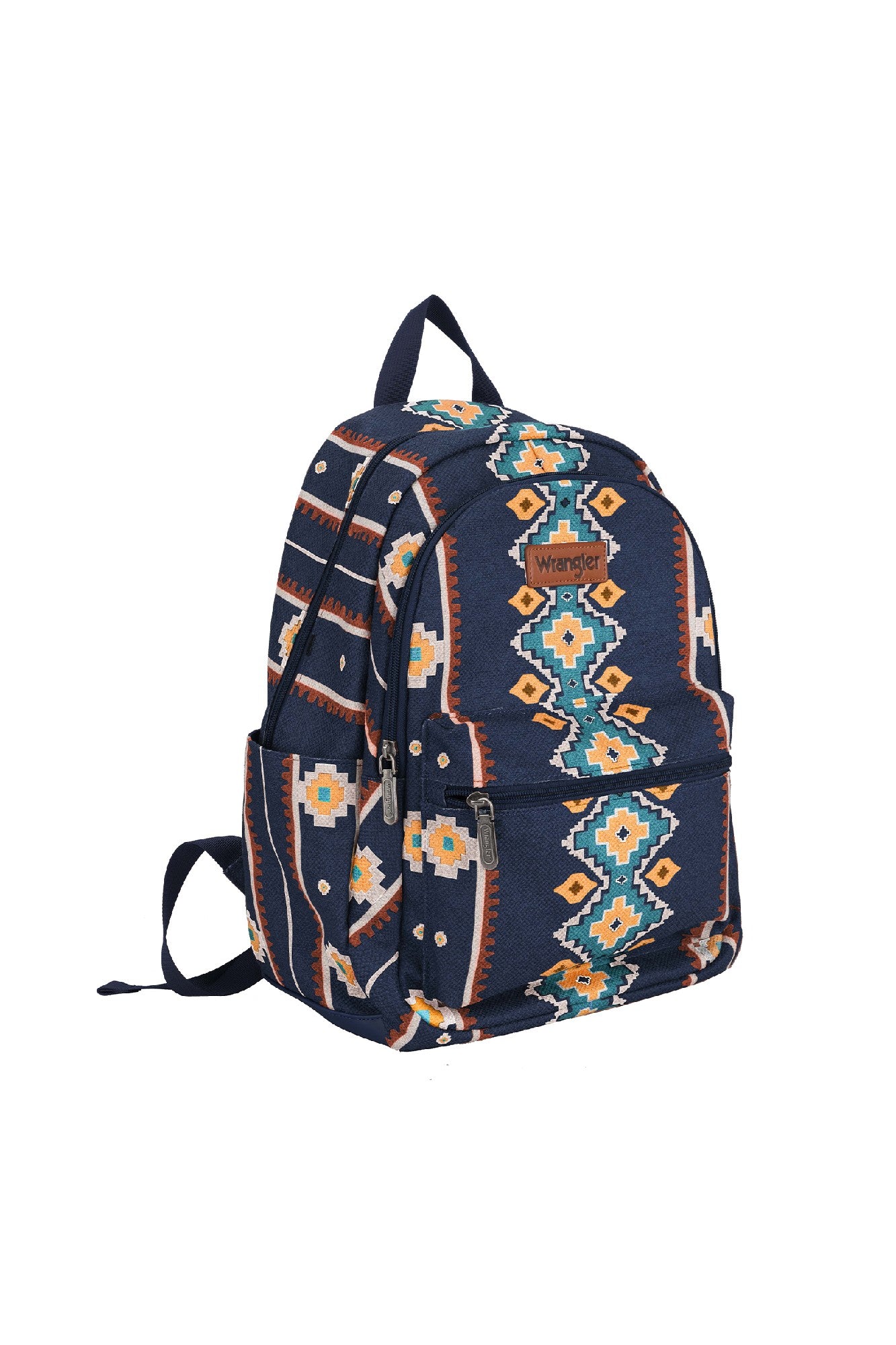 Wrangler Southwestern Canvas Backpack [Clr:NAVY]