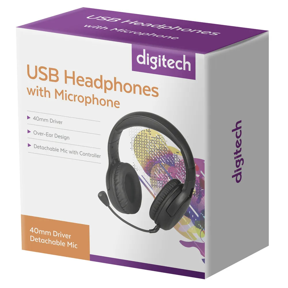 USB Headphones with microphone