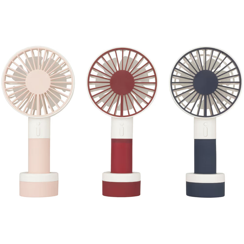 Digitech Portable, Rechargeable LED light fan - Maroon