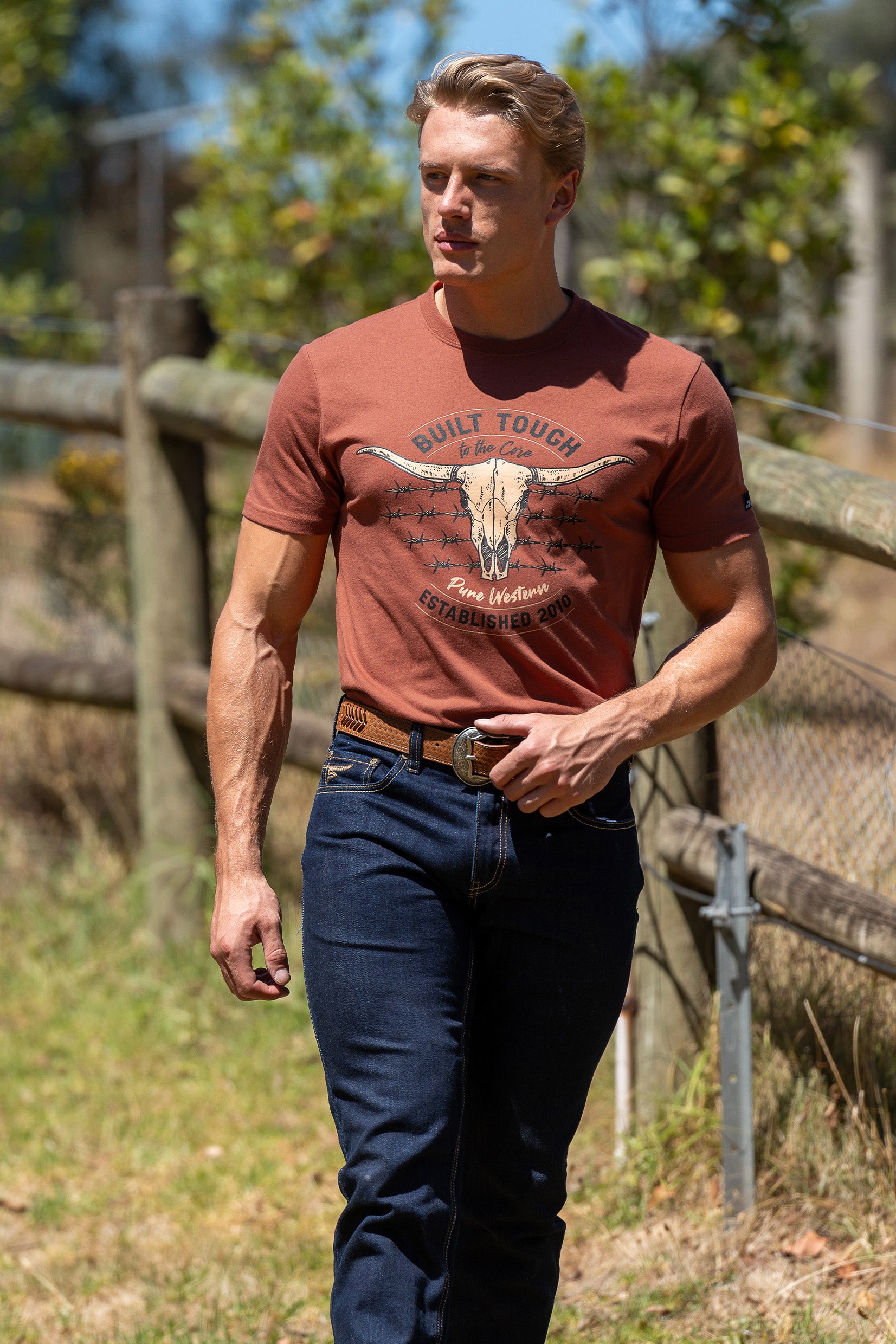 Pure Western Men's Frank SS Tee