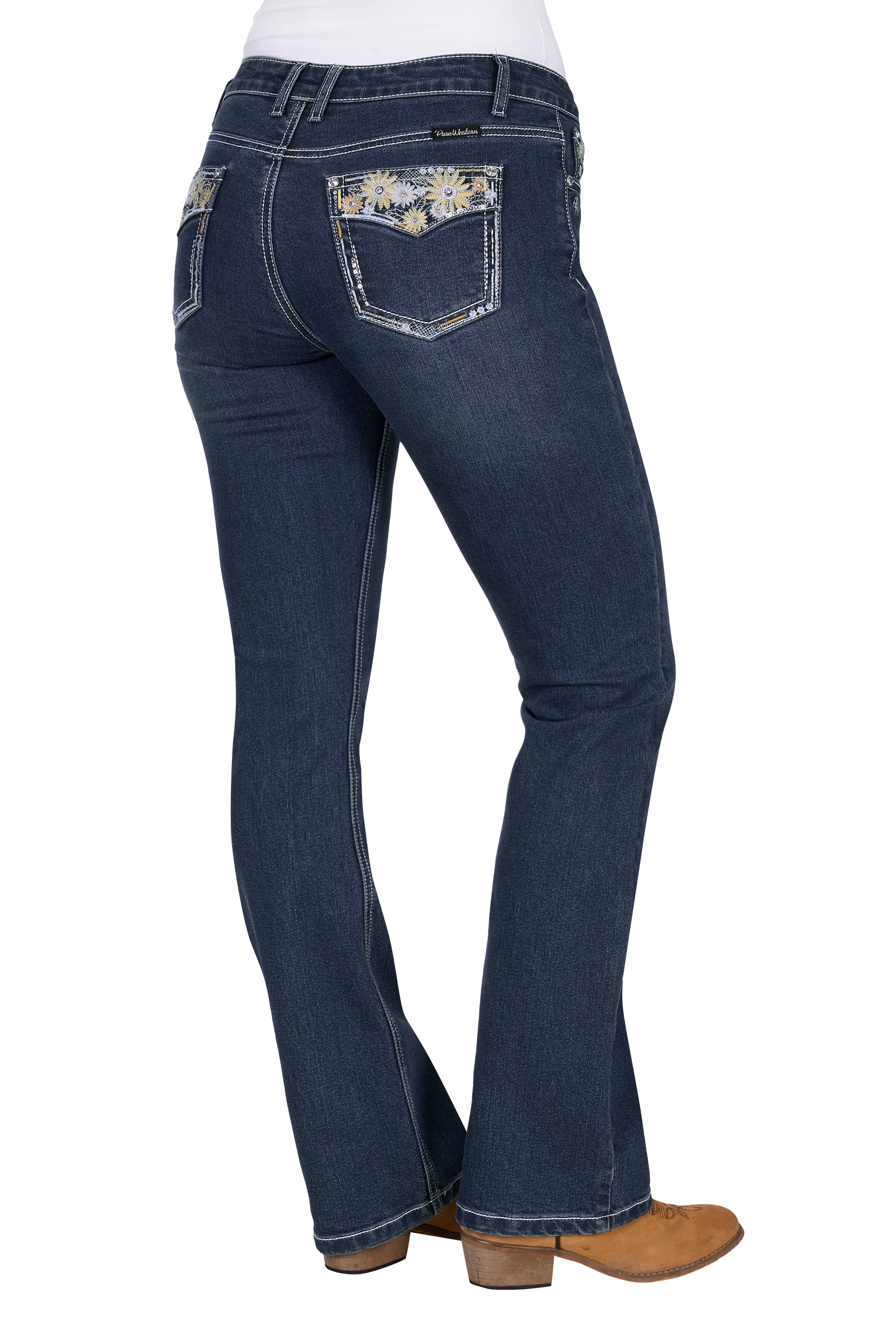 Pure Western Women's Jay Boot Cut Jean 32" Leg