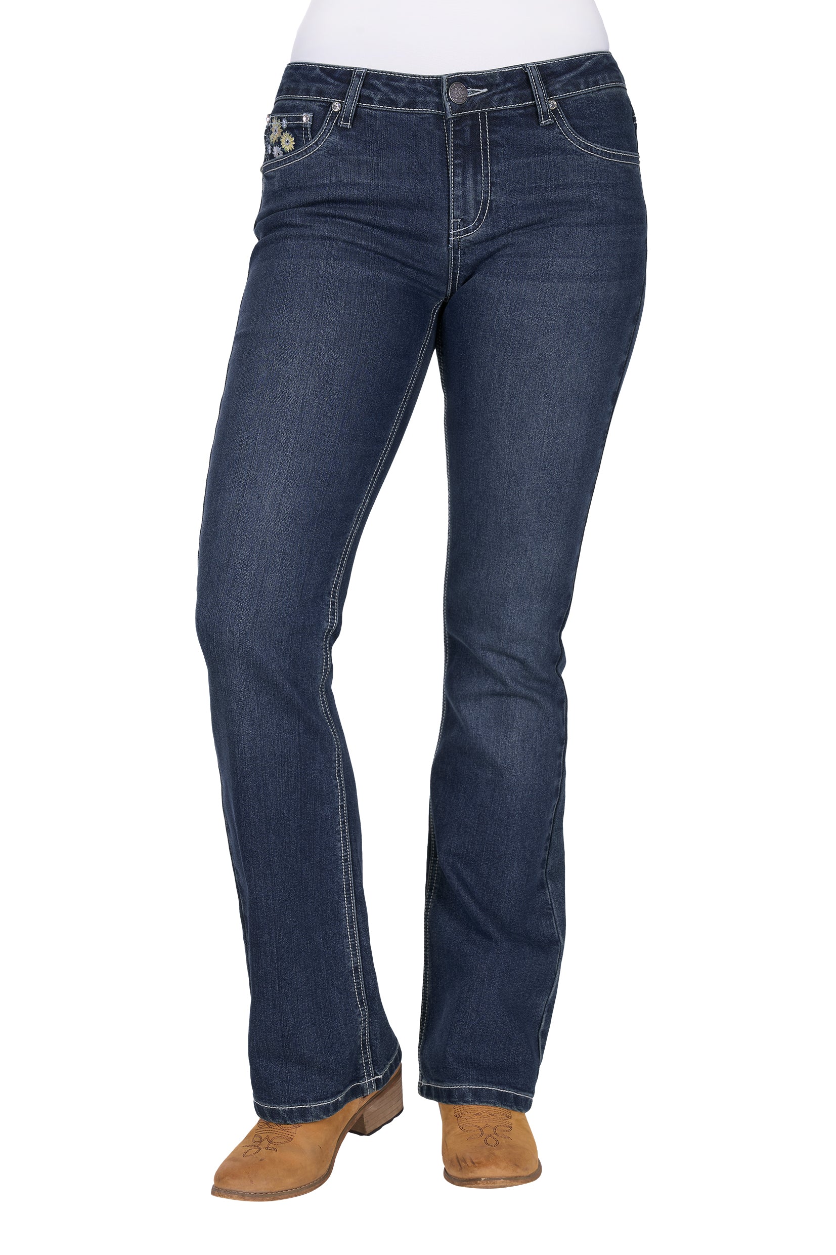 Pure Western Women's Jay Boot Cut Jean 32" Leg