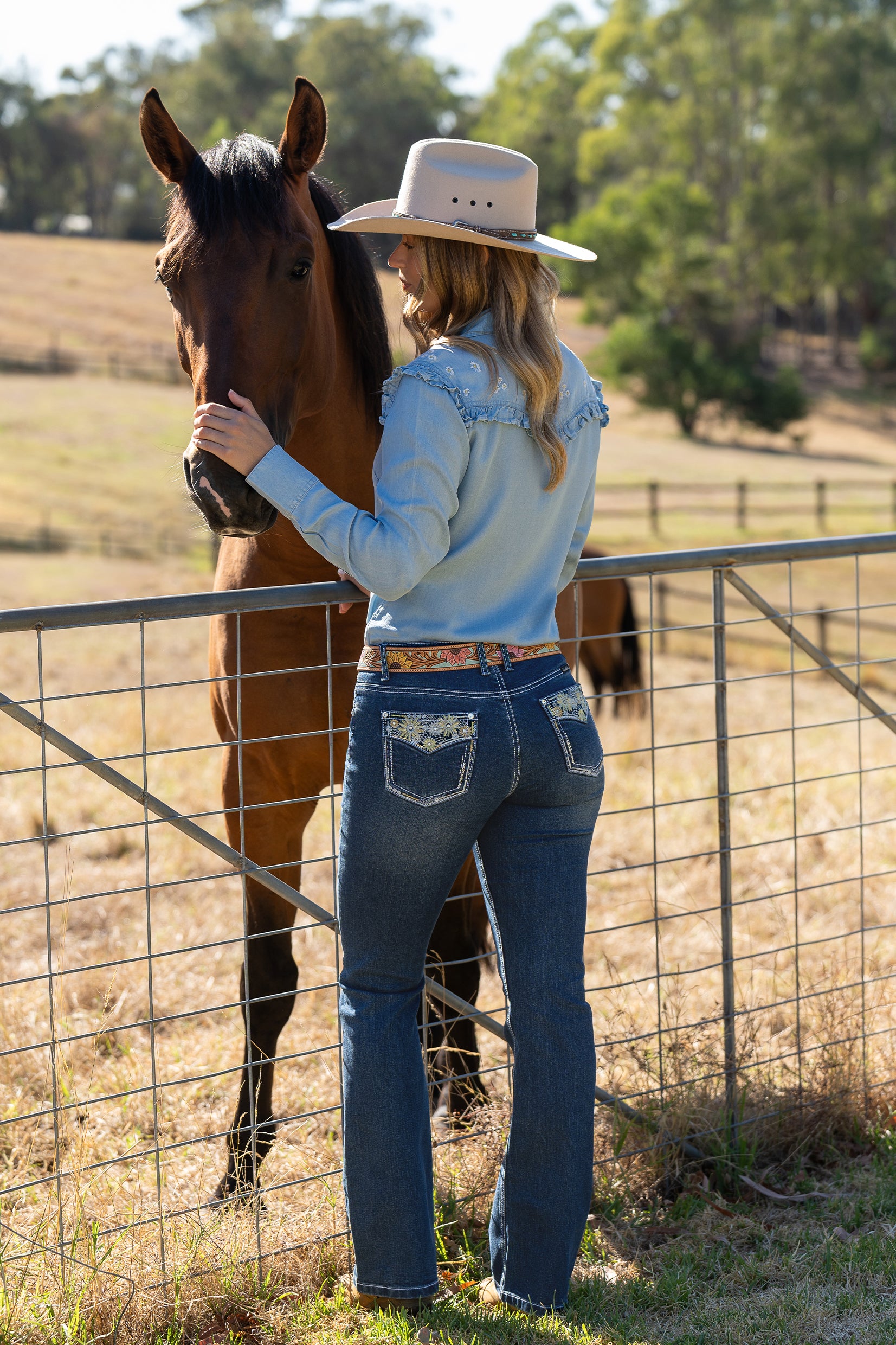 Pure Western Women's Jay Boot Cut Jean 32" Leg