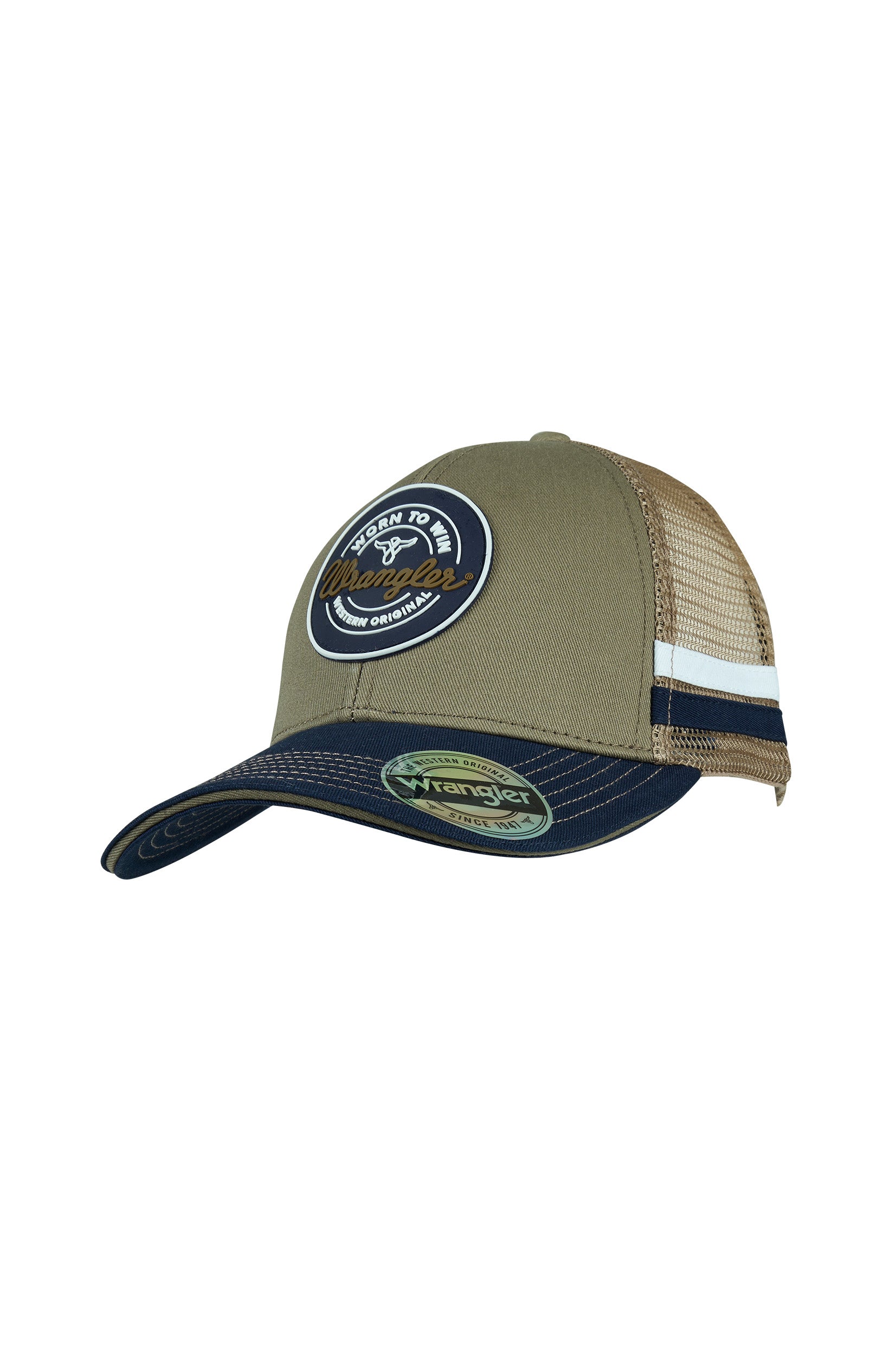 Wrangler Men's Merlin 6-Panel Trucker Cap