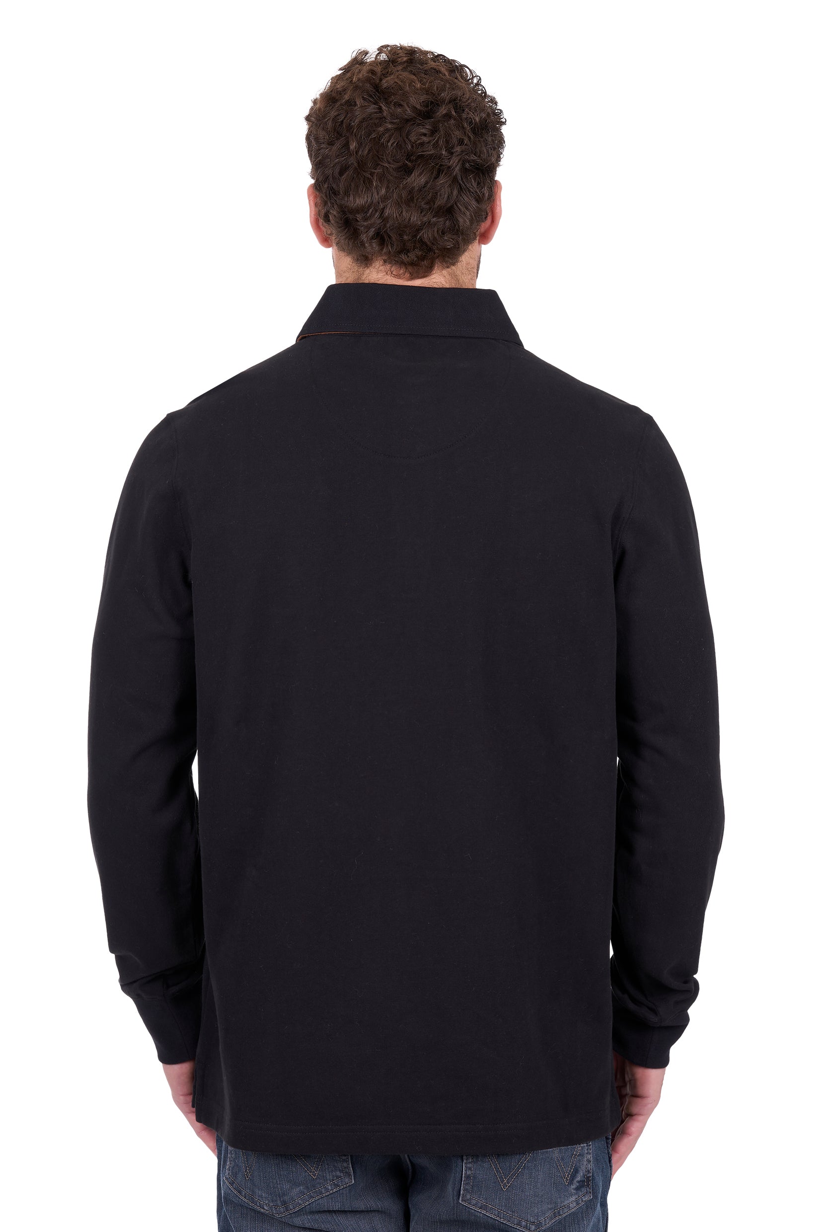 Wrangler Men's Nash Rugby - Black