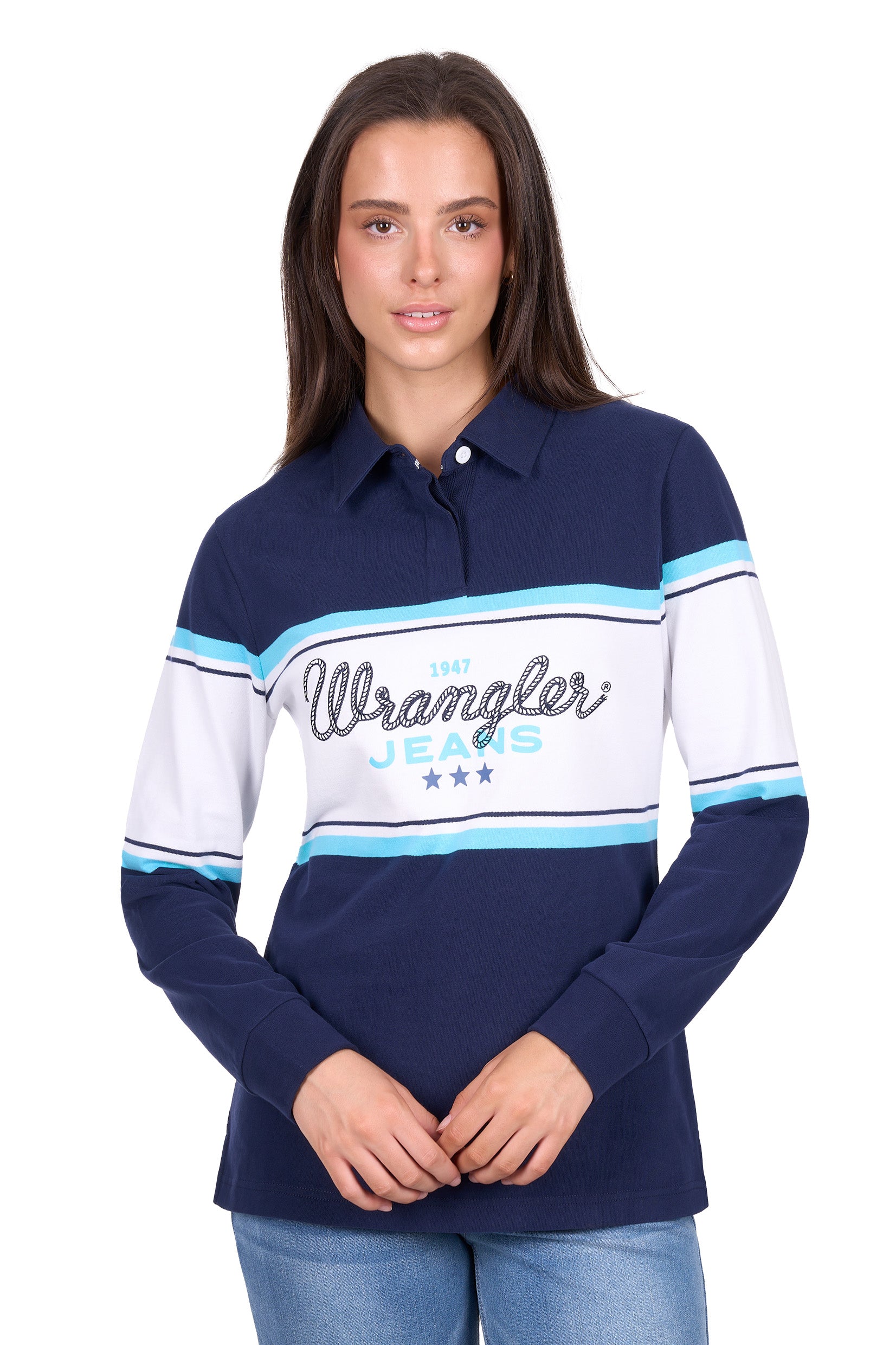 Wrangler Women's Piper Stripe Rugby