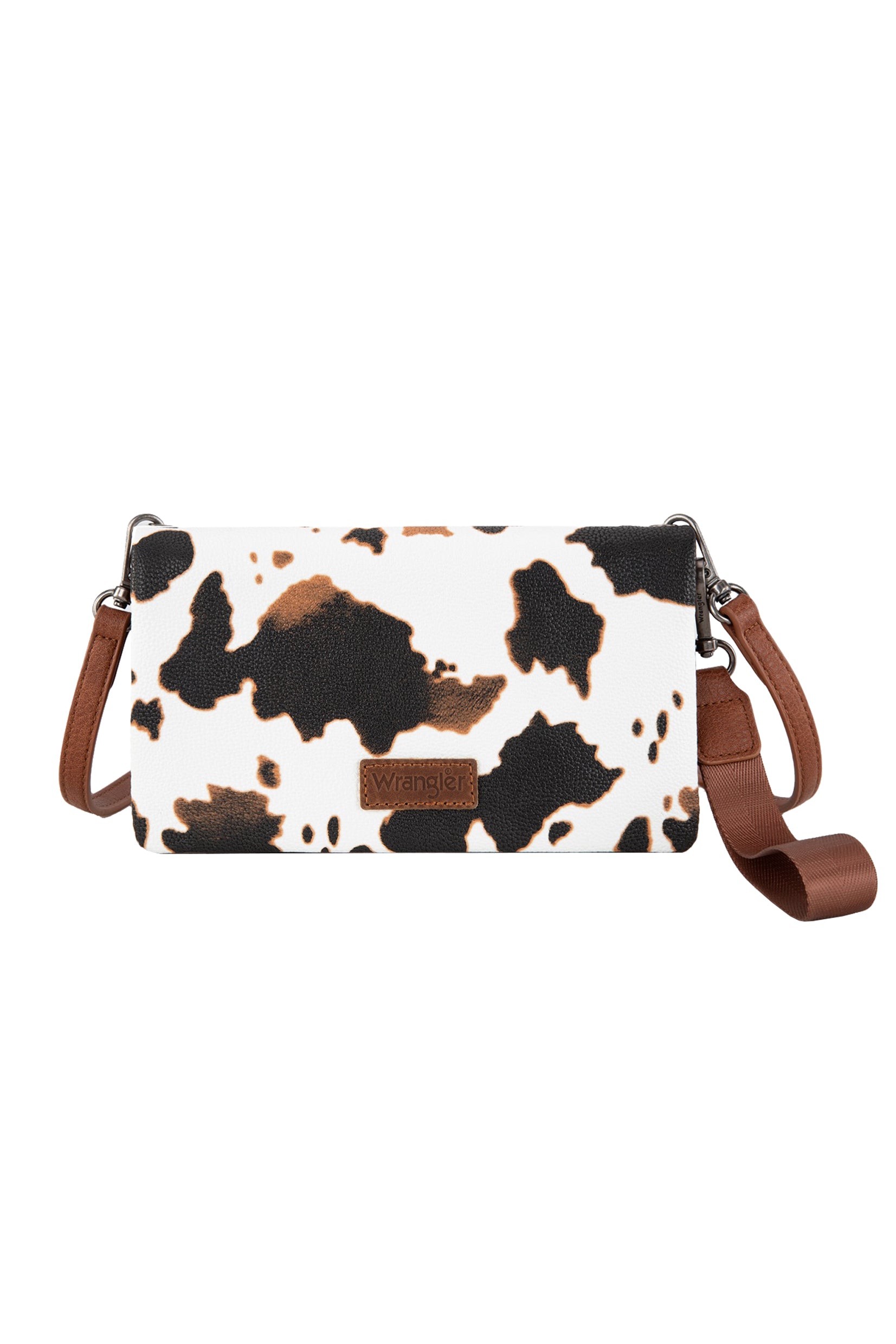 Wrangler Cow Print Wallet Crossbody Bag
