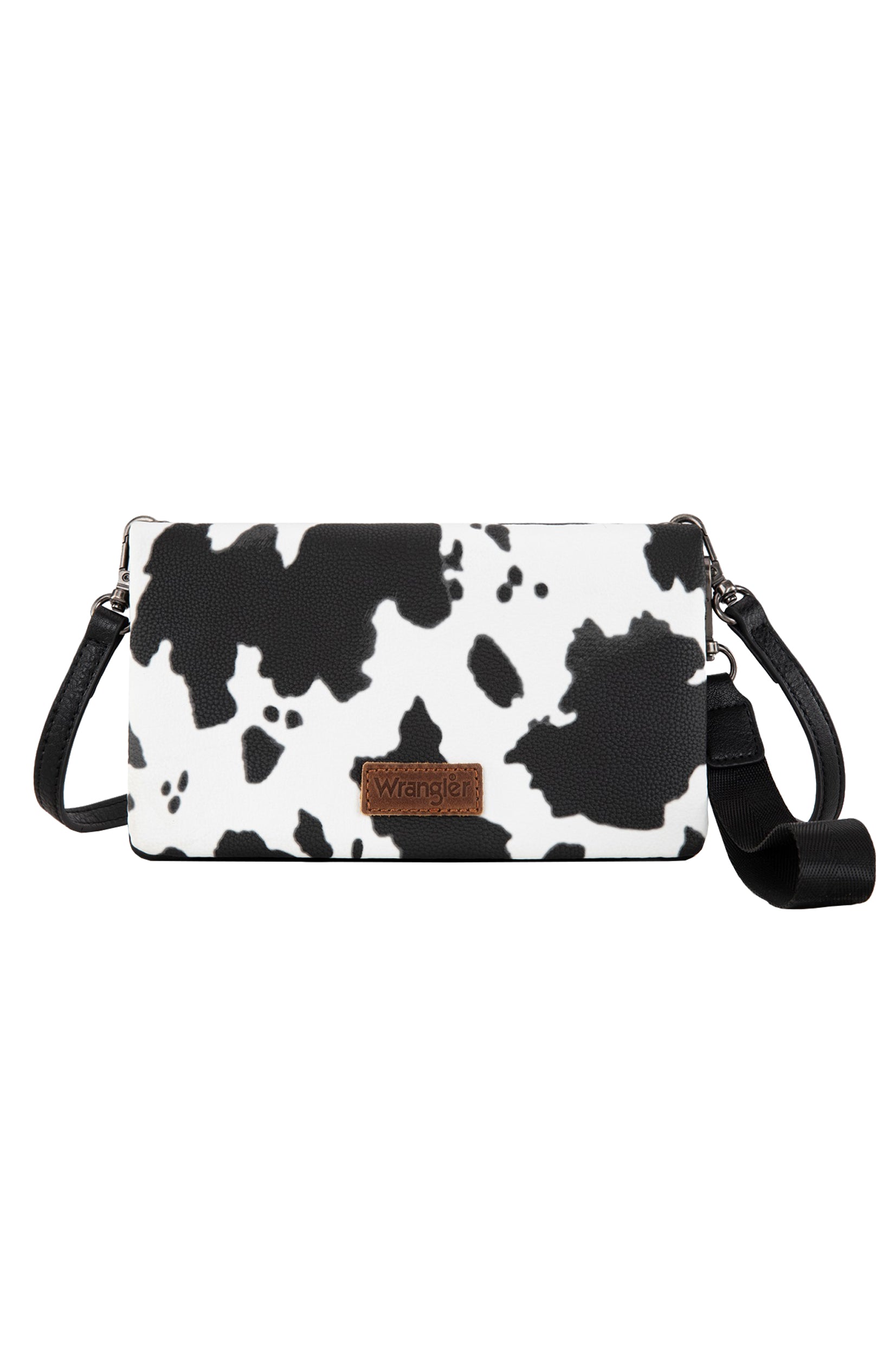 Wrangler Cow Print Wallet Crossbody Bag