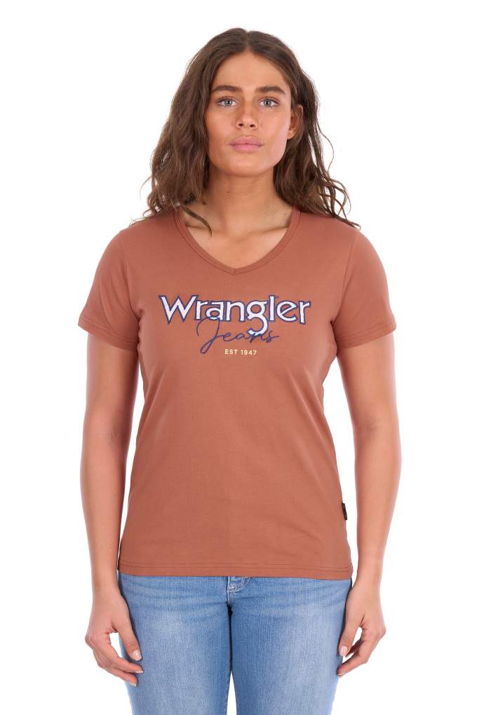 Wrangler Ladies Maya Vneck Tee