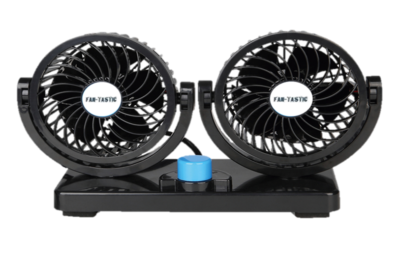 Fan-Tastic 12V Adjustable Powerful Twin Blade Fan