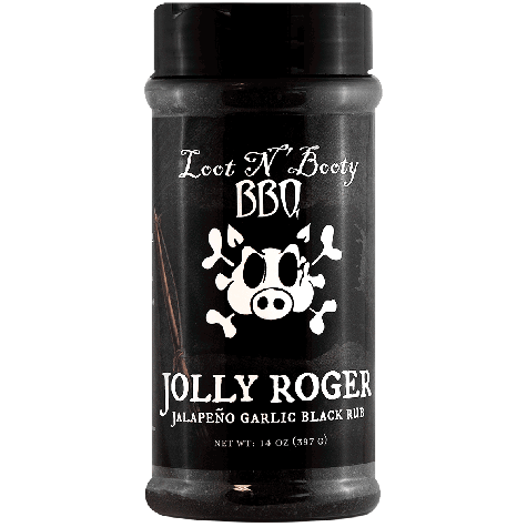 Loot N' Booty BBQ Jolly Roger Jalapeño Garlic Black Rub